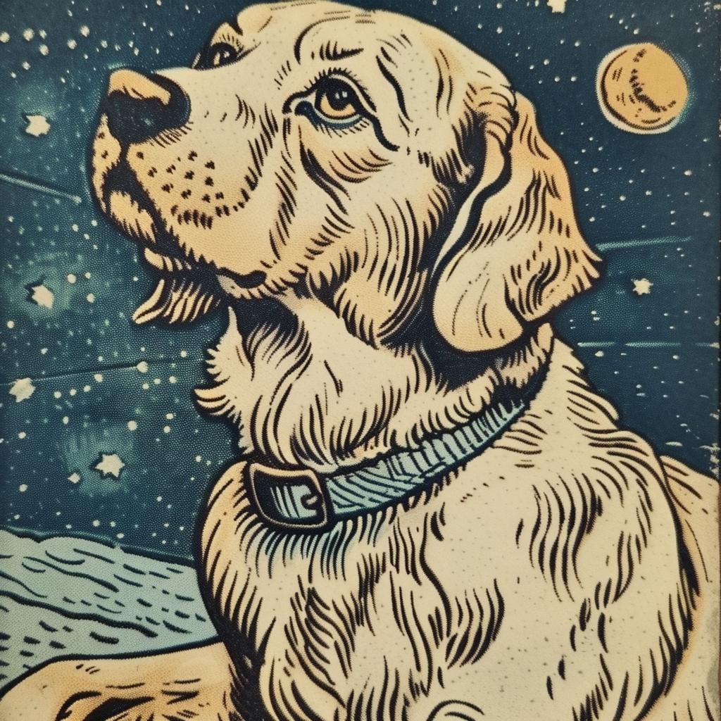 golden  retriever  dog  moon  background  nature  pet  canine  animal  portrait 942268