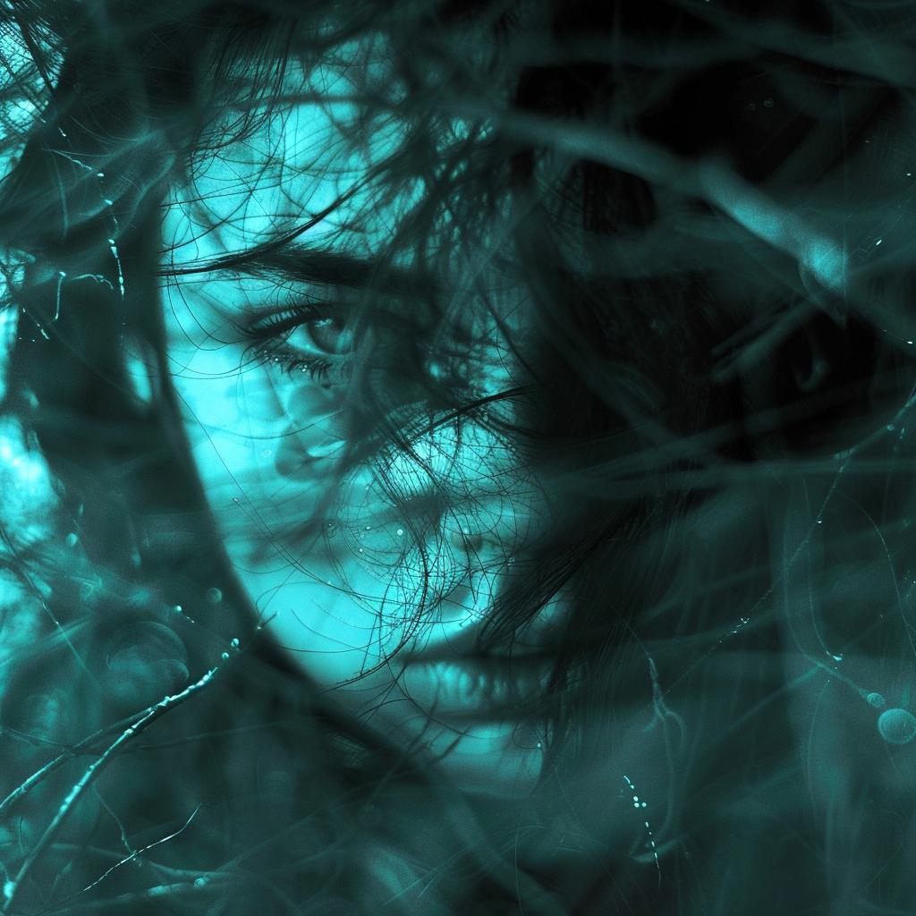 woman  dark  hair  eyes  lighting  glow  black and white  teal  photo  Pinterest 961209