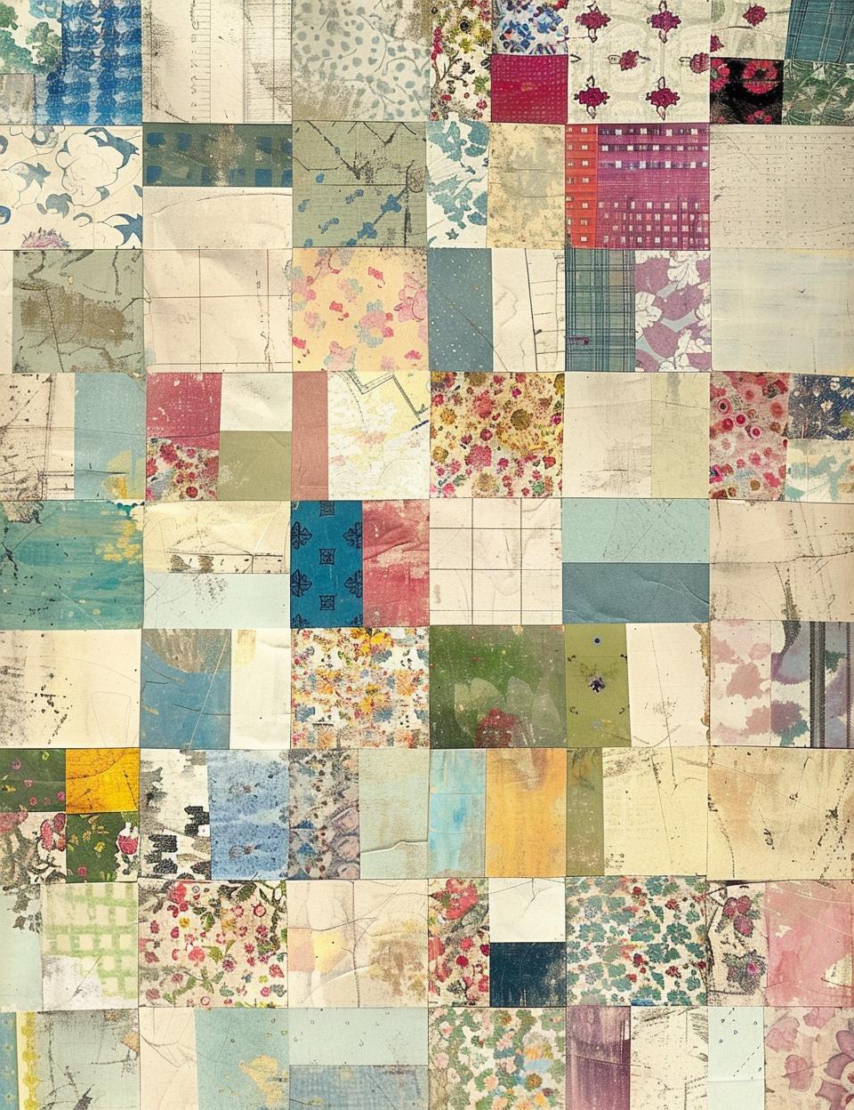 ledger  paper  patchwork  squares  color  patterns  homemade  design  textured  art 962154