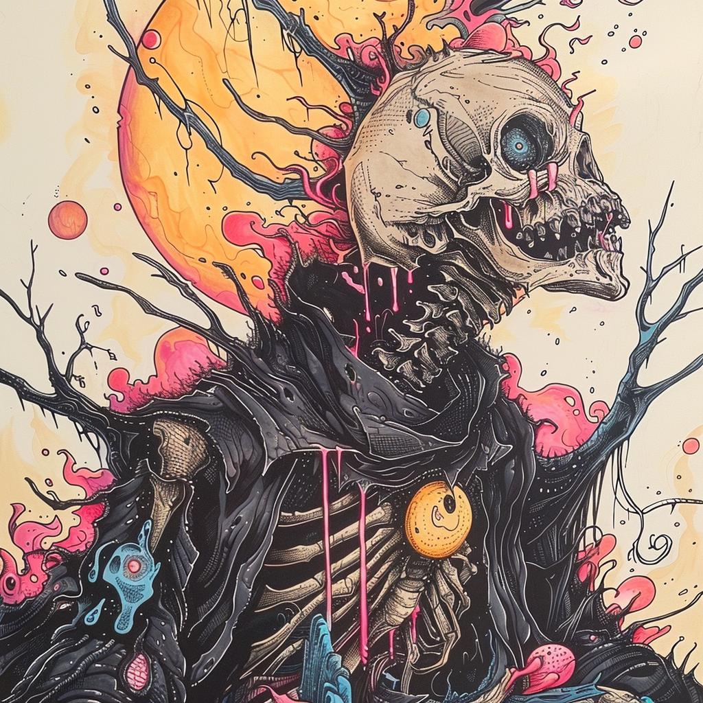skeleton  skull  drawing  dark  occult  spiritual  terror  Chris  Bachalo  naturalistic 925624