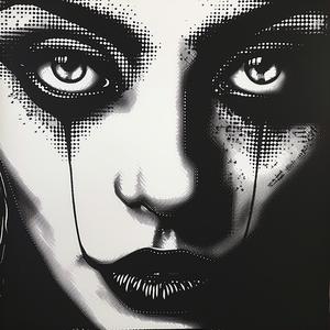black  white  poster  woman  face  graphic  monochrome  minimalist  abstract  design 1072683