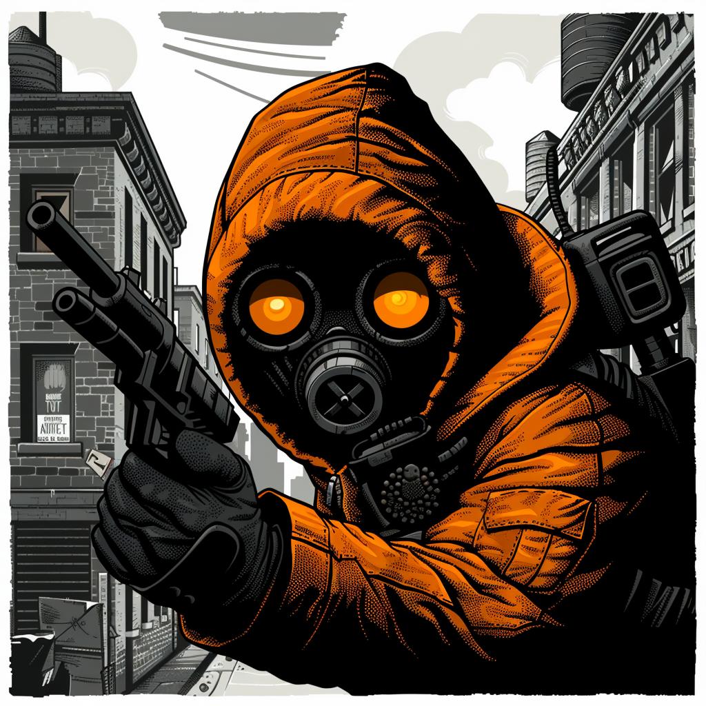 art  man  gas  mask  gun  dark  post-apocalyptic  gritty  character  illustration 925065