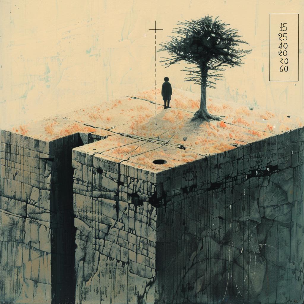 رعب روحي، سحر، طبيعي، رسم، شجرة، جرف، تأملي، قياسات محورية، سكين لوحة الألوان 974622