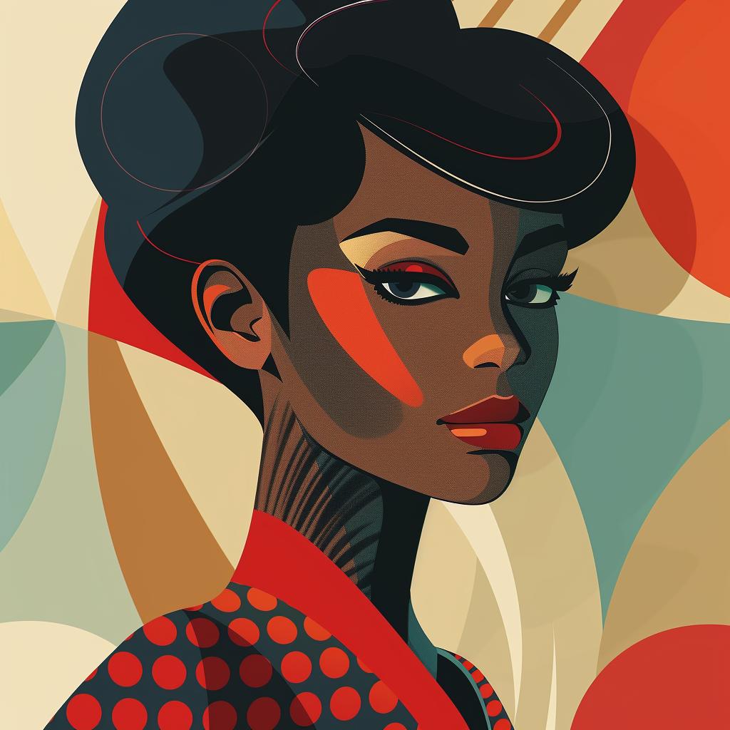 abstract  portrait  minimalist  elegance  geometric  colorful  woman  stylish  pattern  modern 929421