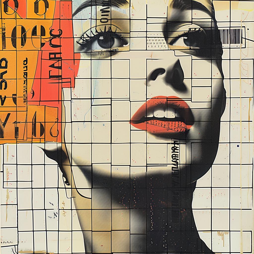collage  woman  red  lipstick  painting  portrait  artistic  expression  beauty  style 950903