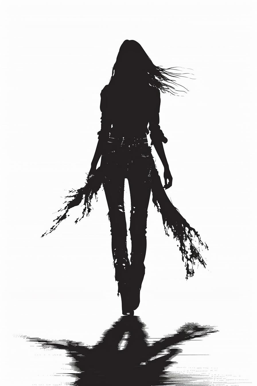 silhouette  woman  runway  fashion  whitebackground  vector  frontview  desert  minimalist  art 954556
