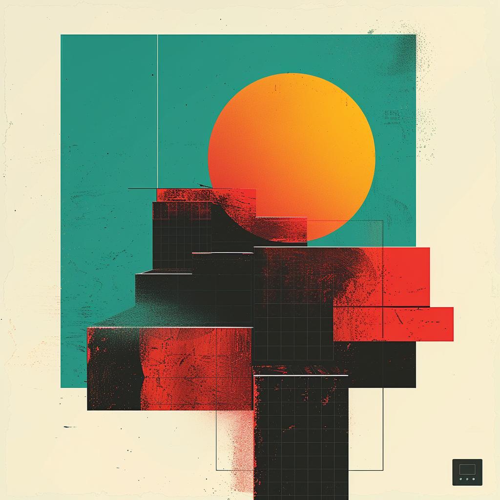 surreal  album  cover  abstract  painting  sun  building  creative  art  minimal 961558