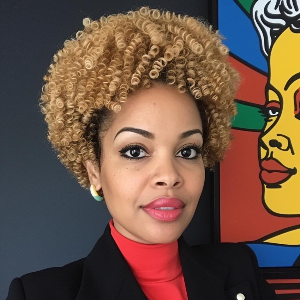 woman  African-American  afro  hair  painting  art  portrait  expression  light  skin 972458