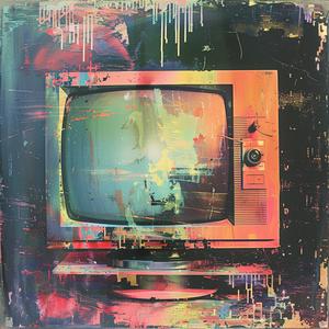 old  television  black  background  chromolithography  nostalgic  art  media  vintage  subculture 1041098
