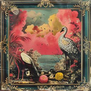 birds  paradise  album  art  chromolithography  vibrant  illustration  music  colorful  design 1047416