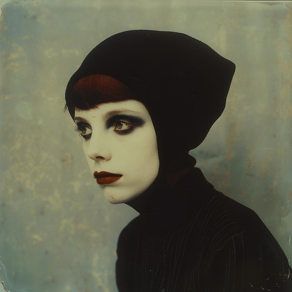 Polaroid  woman  red  hair  black  makeup  terrifying  Troy  Brooks  photo 1020051