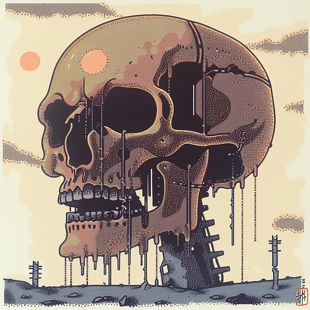 skull  broken  head  bridge  surreal  art  dark  symbolic  gothic  abstract 938350