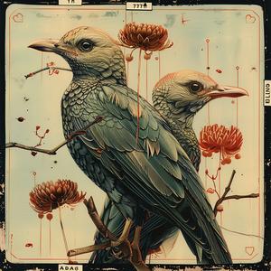birds  branch  flowers  chromolithography  painting  nature  art  wildlife  flora  colorful 1037856