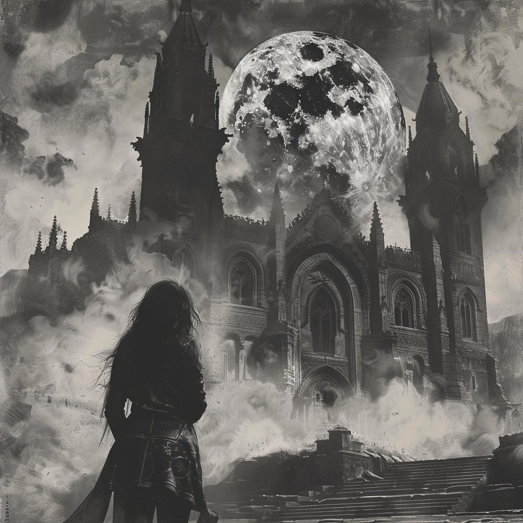 occult  horror  woman  castle  dark  mysterious  blackandwhite  gothic  scene  artwork 1035358