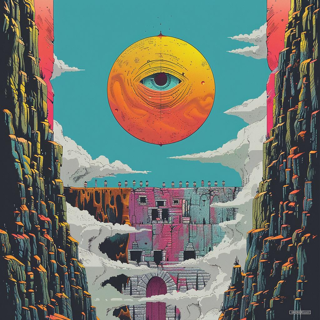 surreal  album  cover  art  design  vibrant  introspective  music  creative  visual 973788