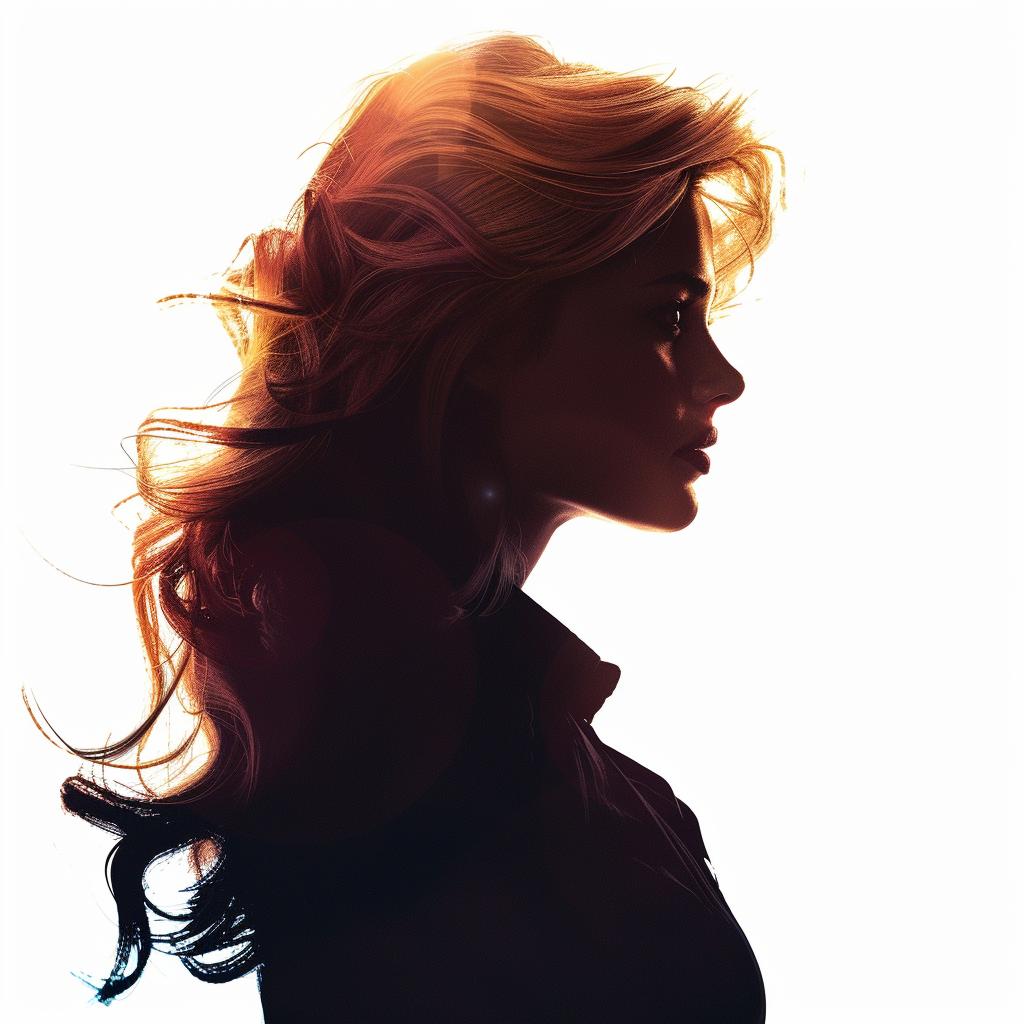 silhouette  Black  Canary  photorealistic  woman  white  background  sun  profile  art 953821