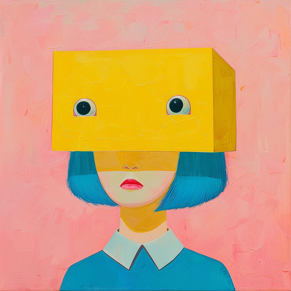 surreal  album  cover  squarehead  painting  creative  Joan  Cornella  character  art 978520
