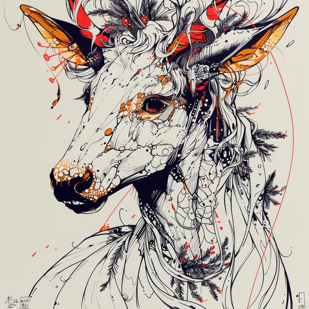 mythical  creature  hybrid  fantastical  unique  animals  nature  blend  strength  essence 953350
