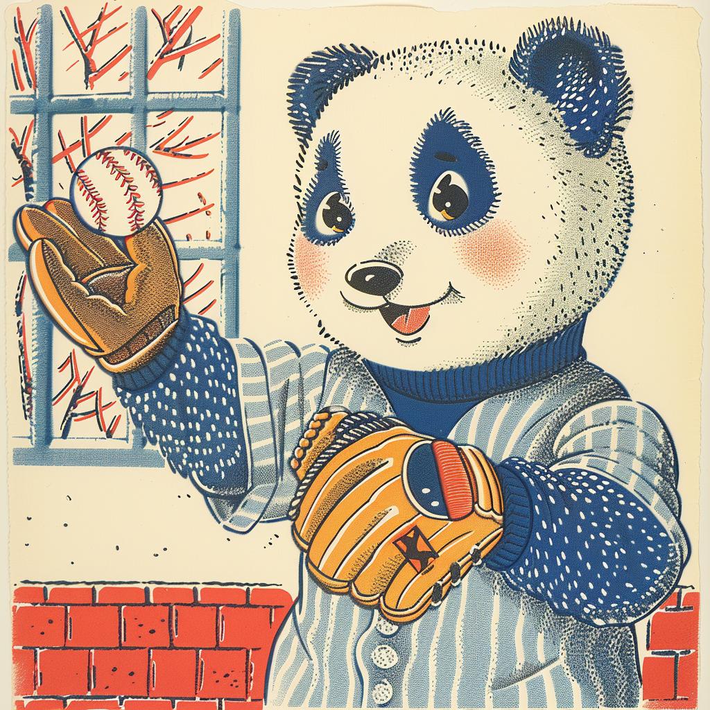 panda  baseball  glove  surreal  lighting  glow  color  natural  Provoking  Ed 962833