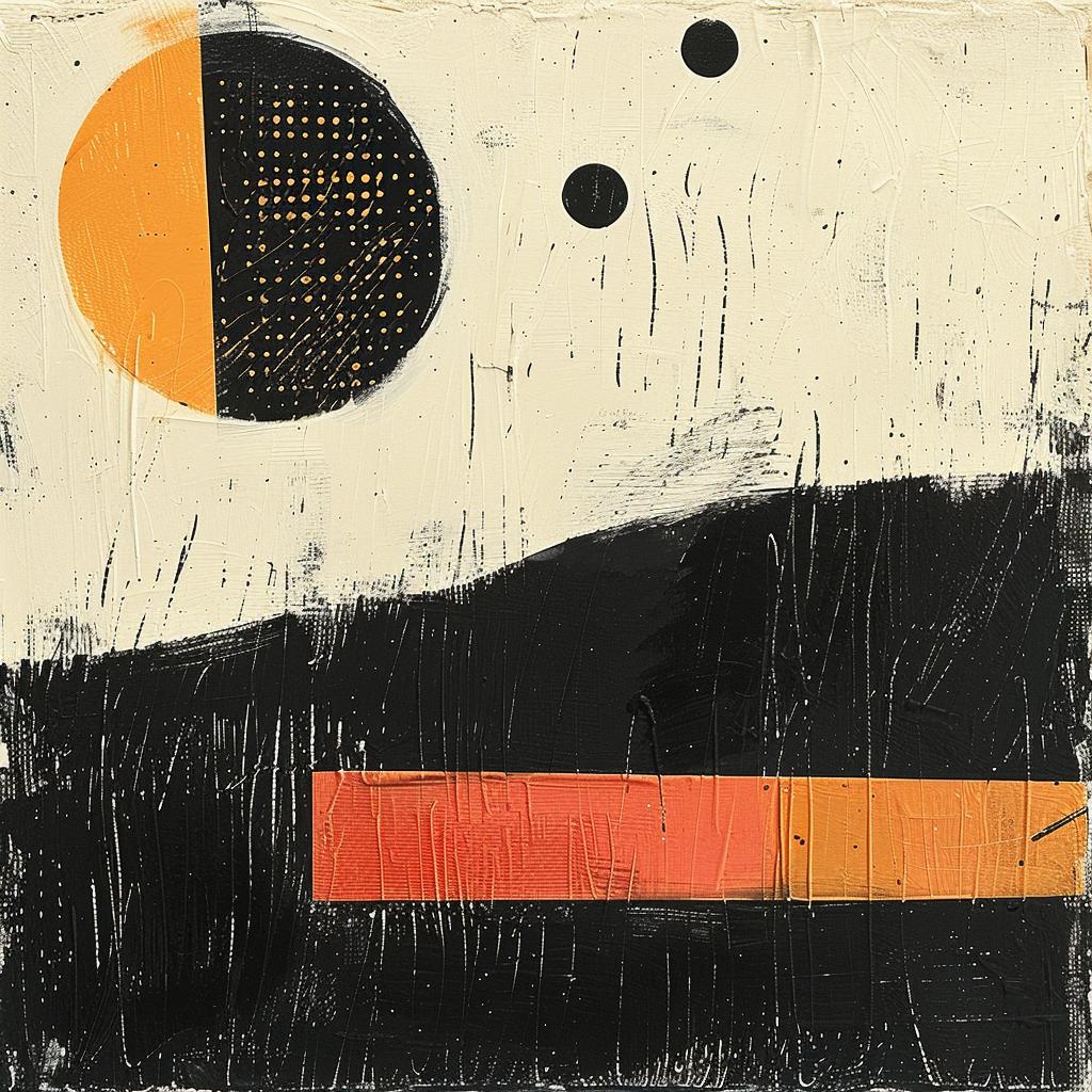 abstract  dots  black  orange  yellow  artistic  playful  contemporary  modern  colorful 963646