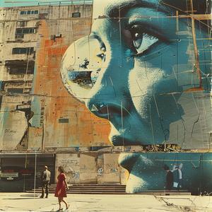 surrealism  collage  montage  ironically  1990s  advertisements  juxtaposition  mural  eye  enigmatic 1041241