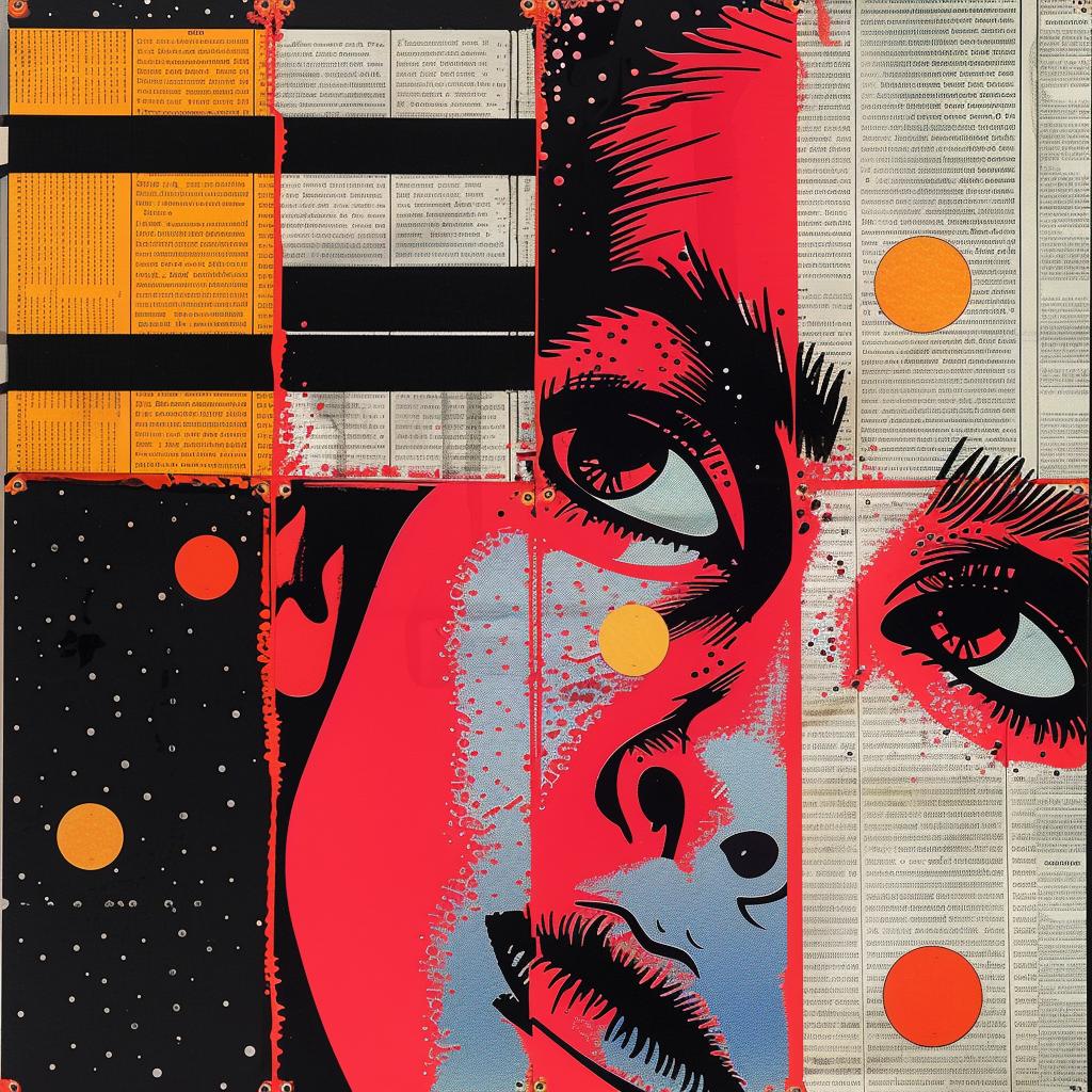 woman  stripes  black  red  graphic  design  abstract  portrait  vibrant  bold 969131