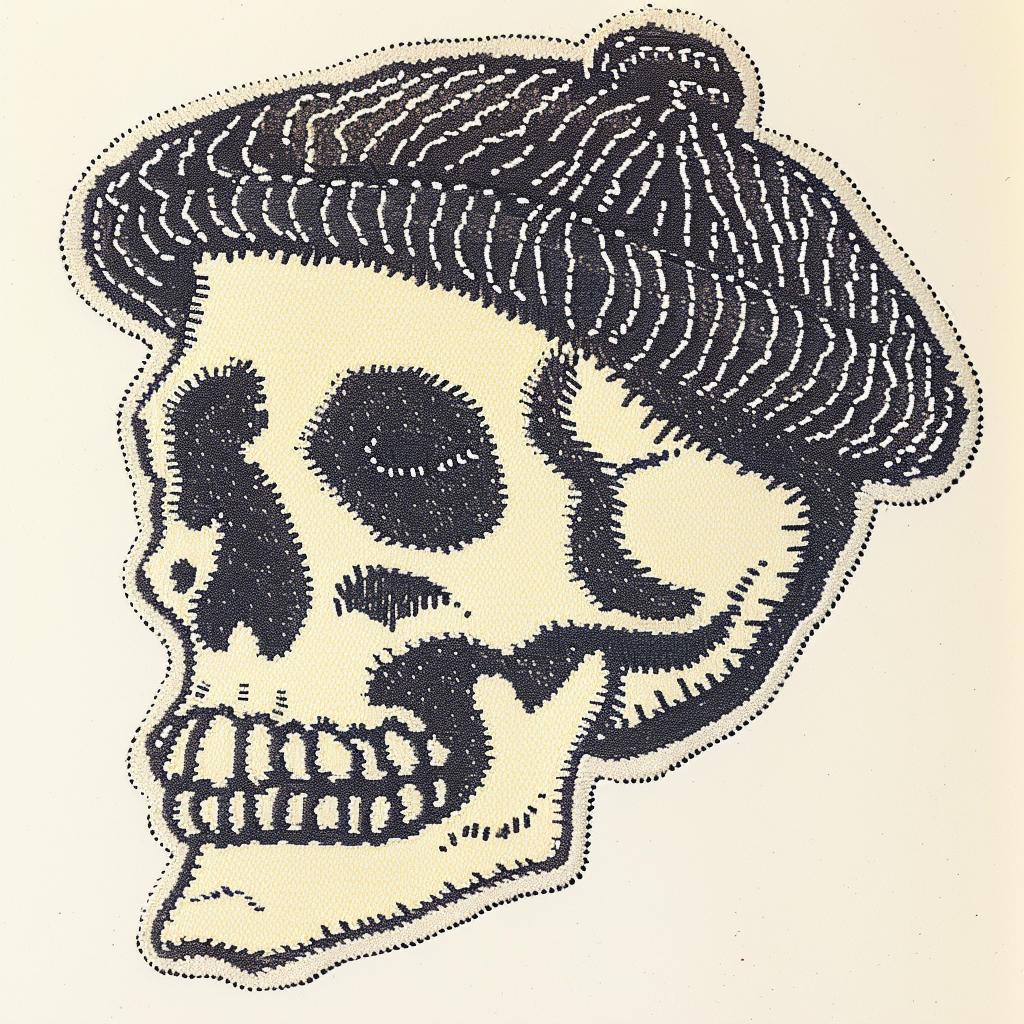 patch  skull  chenille  streetwear  minimal  hip-hop  stitching  design  symbol  culture 961107