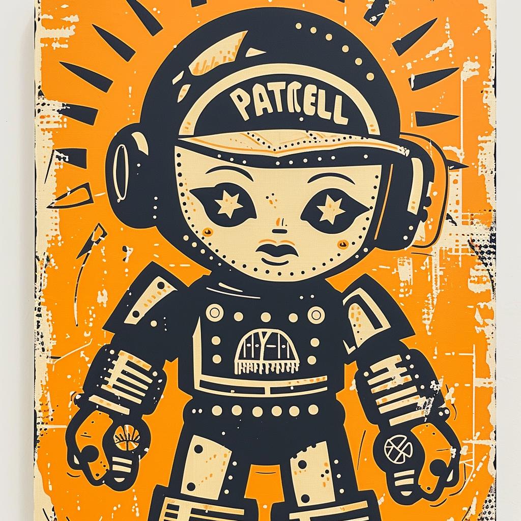 robot  vintage  anthropomorphic  aggressive  streetwise  minimal  cap  culture  poster  design 949534