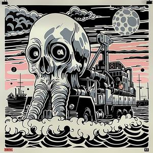 poster  skull  truck  graphic  design  dark  artistic  abstract  noir  conceptual 1037342