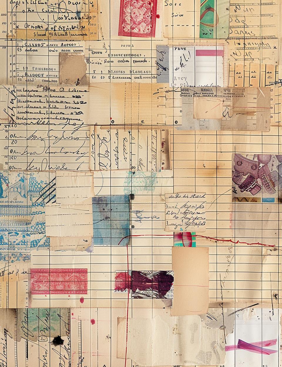 collage  old  papers  writing  textures  vintage  patchwork  artwork  markings  layering 962000