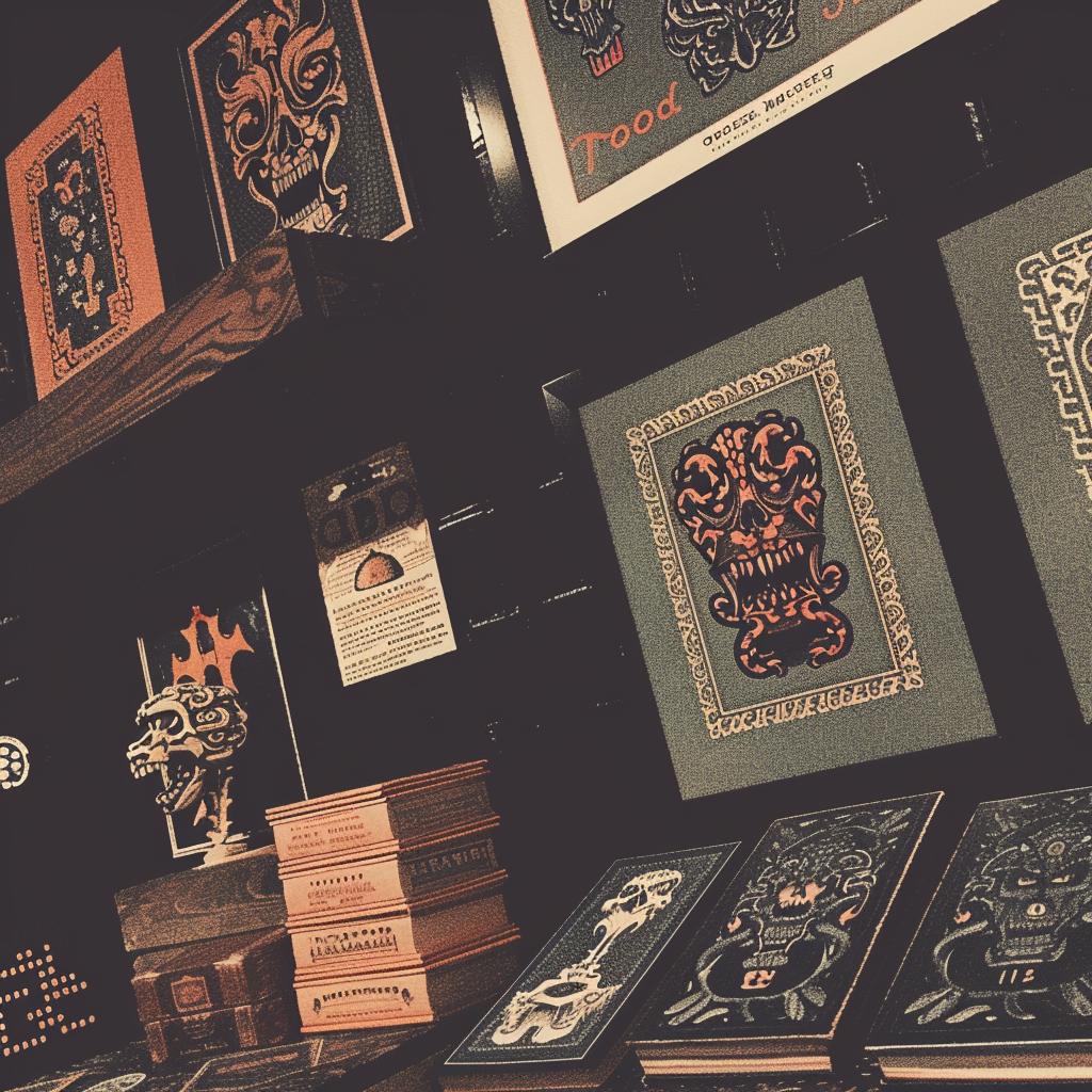 provocative  art  store  display  books  dark  naturalistic  ocult  introspective  design 935518