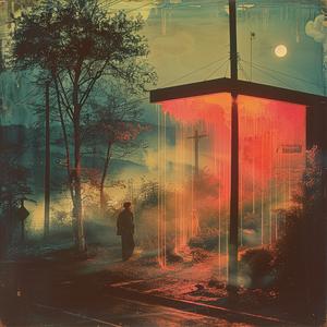 man  light  red  chromolithography  contrast  urban  mood  atmospheric  portrayed  stark 1053929