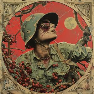 painting  soldier  red  background  chromolithography  artwork  military  colorful  vivid  canvas 1051329
