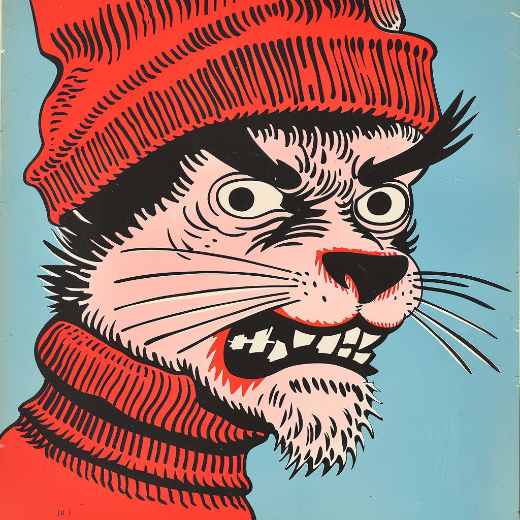 wild  things  monkey  portrait  colorful  jack  kirby  skullface  1950s  illustration 921904