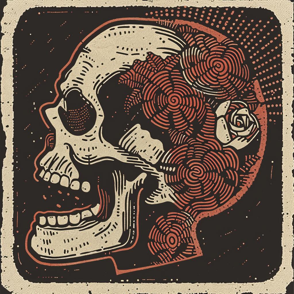 skull  roses  DayOfTheDead  colorful  vibrant  symbolic  decorative  festive  traditional  art 932084