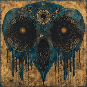 Art Nouveau  Surrealism  pointillism  owl  moon  dark  occult  mystical  ambiance  deathmetal 1077187