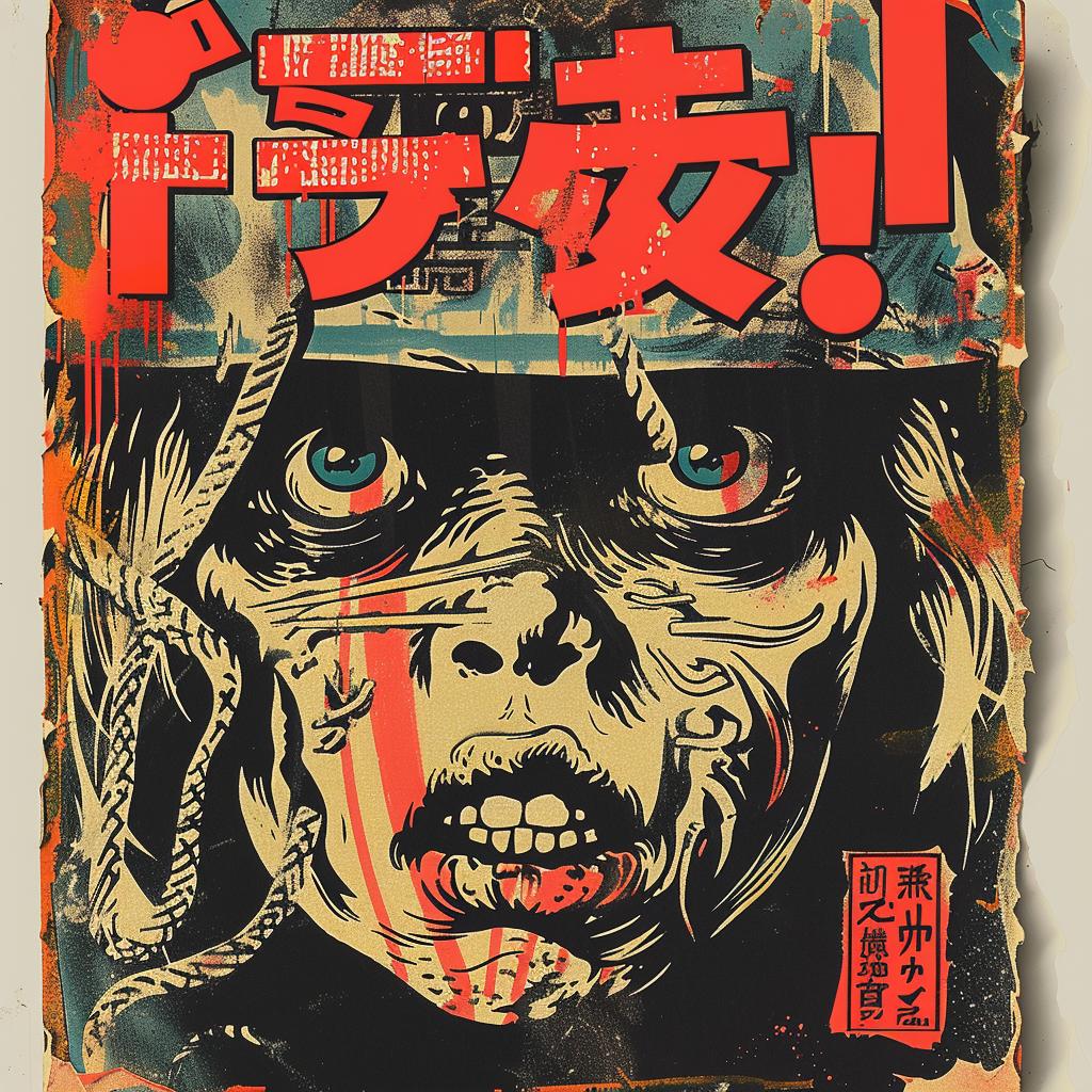 poster  zombie  horror  japanese  illustration  monster  graphic  art  dark  creepy 1035820