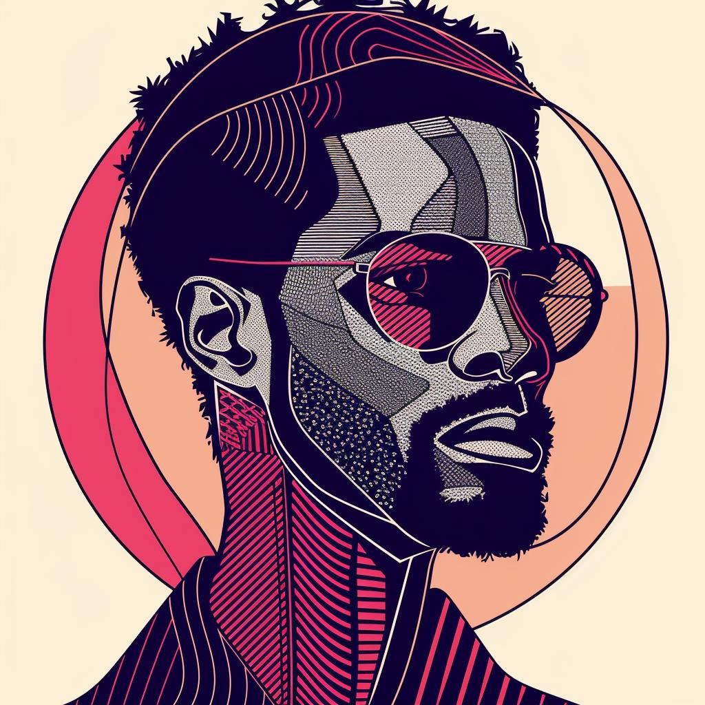 Pop Art  African-American  poster  sunglasses  hat  colorful  male  portrait  stylistic  graphic 937434