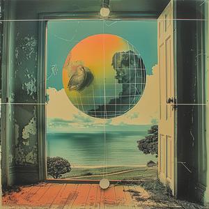 surreal  open  door  globe  sky  album  cover  Michael  Sowa  Risograph 1036944