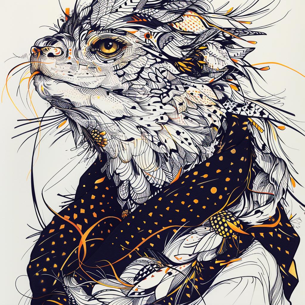 mythical  creature  hybrid  lizard  feathers  fantastical  wildlife  drawing  unique  exploration 953281