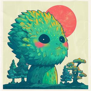 digital  art  surreal  album  cover  symbolist  risograph  hyper-realistic  creativity  selected 1080027