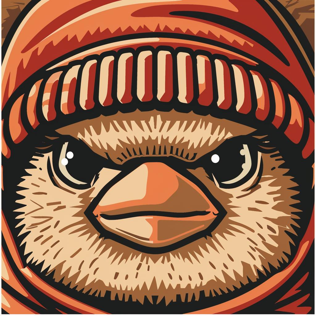 aggressive  streetwise  bird  knit  cap  hiphop  culture  vector  illustration  winter 958470