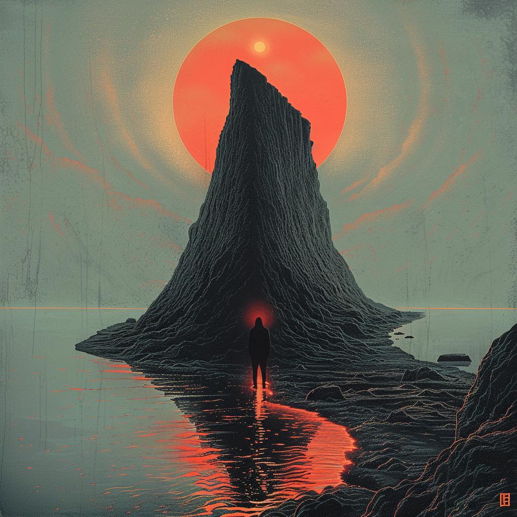 rockstar  cyborg  mountain  sun  surreal  art  focus  digital  glow  landscape 963034