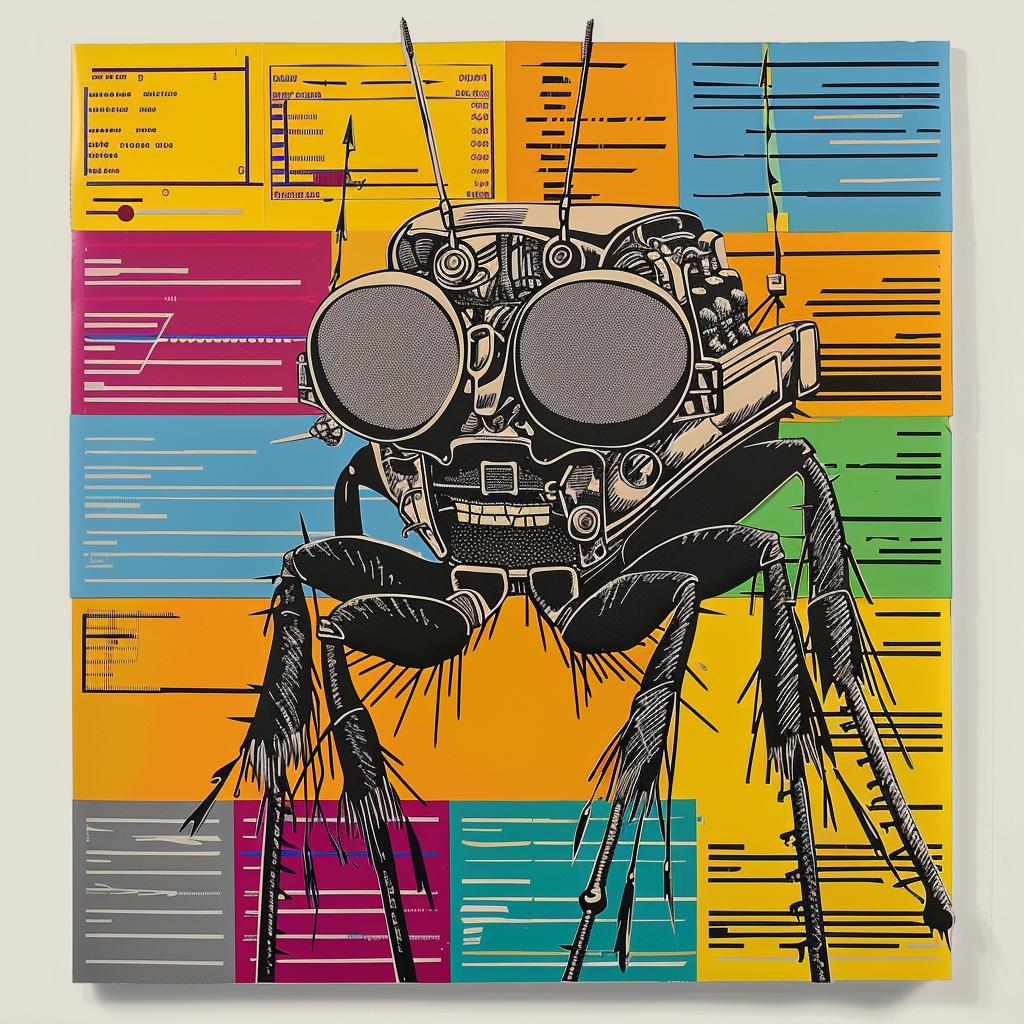 painting  bug  glasses  pop-art  abstract  insect  surreal  colorful  Robert  Rauschenberg 937698