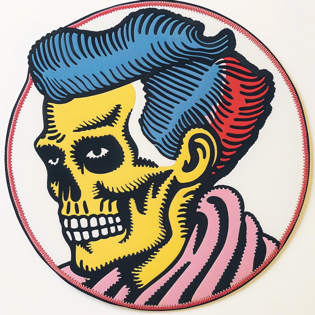 skull  sticker  patch  urban  streetwear  chenille  minimal  stitches  graphic  art 961296