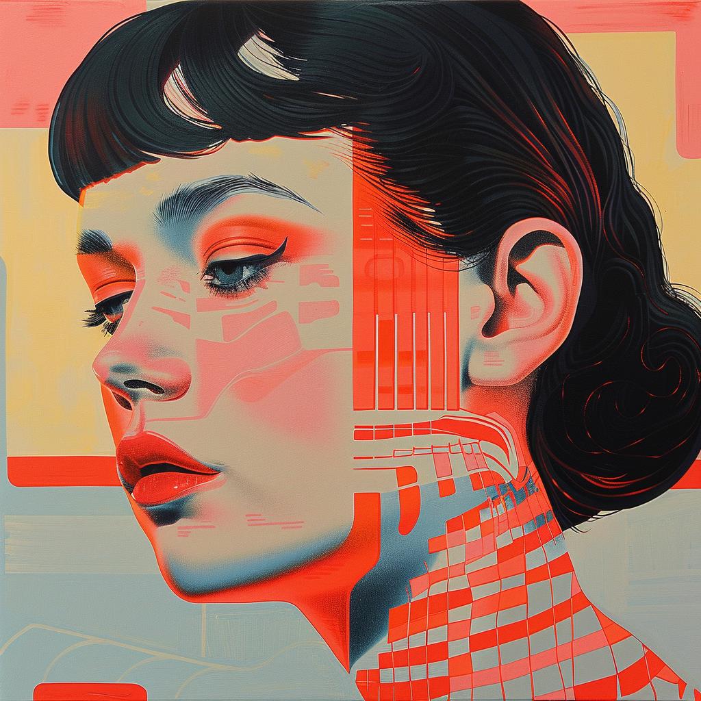 woman  colorful  face  portrait  surreal  expression  abstract  modern  vivid  art 966362