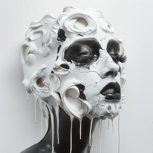 woman  sculpture  black  white  art  design  portrait  stylized  abstract  head 1072459