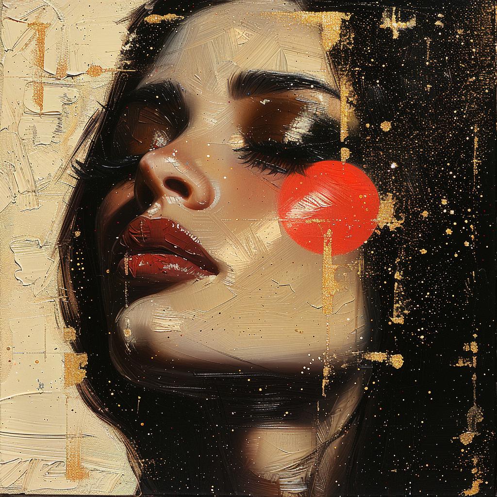 glitter  portrait  red  eyes  female  colorful  abstract  artistic  impressionistic  vibrant 963833