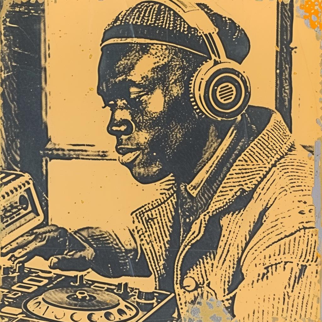 man  headphones  turntable  DJ  music  performance  vibrant  urban  lifestyle  dynamic 942136