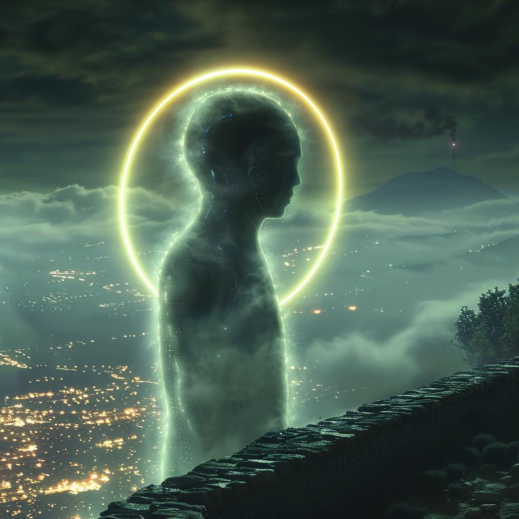 lifestyle  man  hill  cyborg  halo  focus  unusual  art  photo  glow 963043